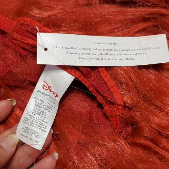 New Disney Store The Little Mermaid Princess Ariel Girls Costume Wig - Picture 7 of 9